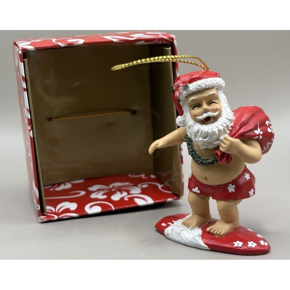 Island Heritage Designer Series "Surfing Santa" Christmas Ornament